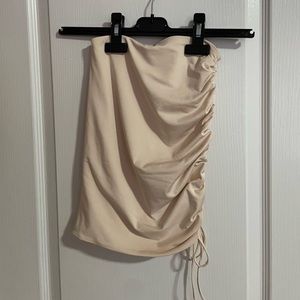 Oh Polly skirt. Sandy beige colour. US 2, UK6.
